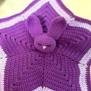 Handmade baby lovey bunny/star